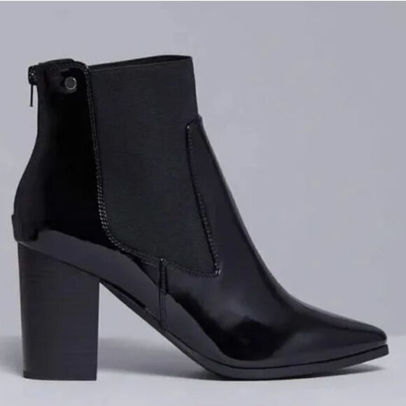 Lane Bryant Chelsea Boots in Black Size 10W New in Box - Picture 1 of 16